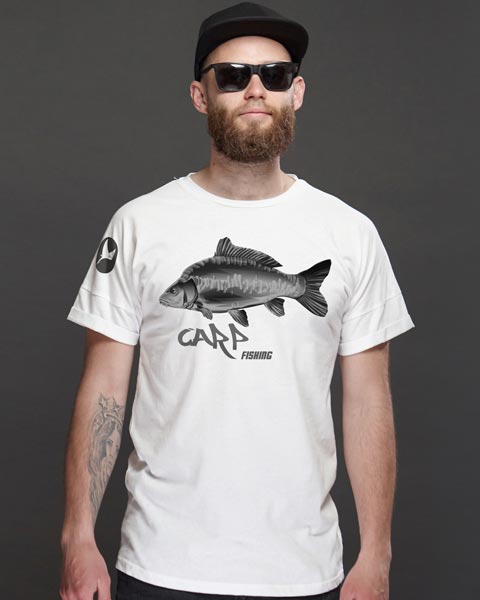 Angler T-Shirt mit Karpfen